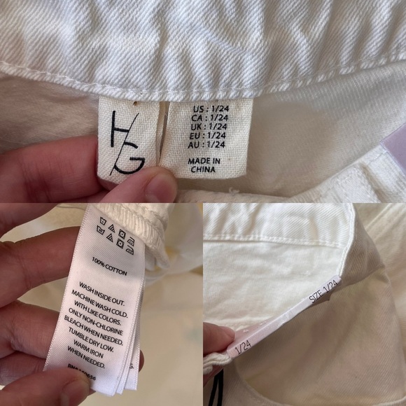 NWT Happily Grey White Denim Midi Skirt - Picture 12 of 14